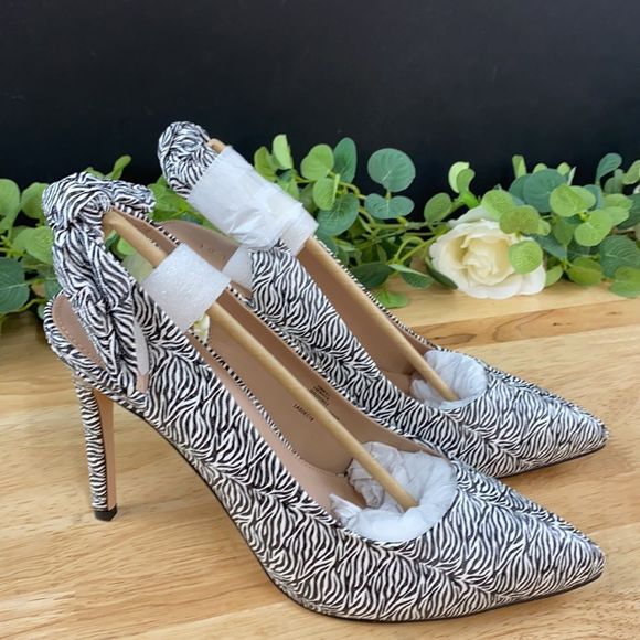 BCBGeneration Zebra Print Henaya Slingback Pumps 10M - Picture 6 of 6